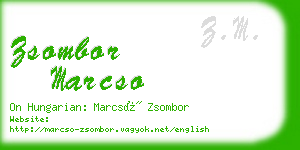 zsombor marcso business card